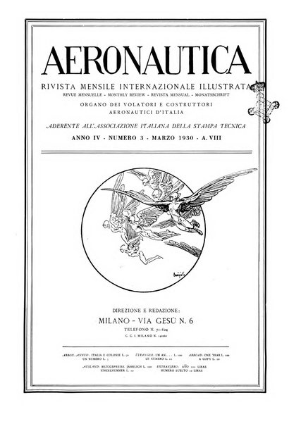 L'aeronautica rivista mensile internazionale illustrata