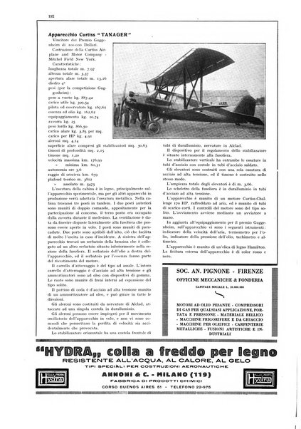 L'aeronautica rivista mensile internazionale illustrata