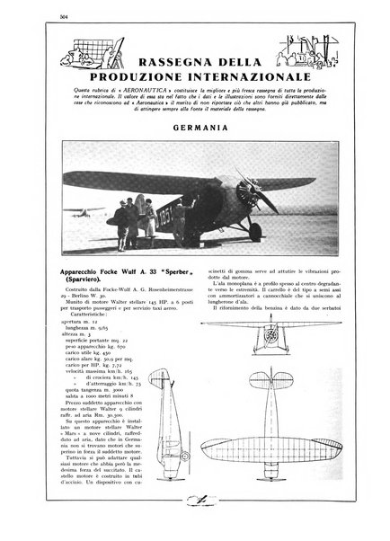 L'aeronautica rivista mensile internazionale illustrata