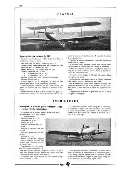 L'aeronautica rivista mensile internazionale illustrata