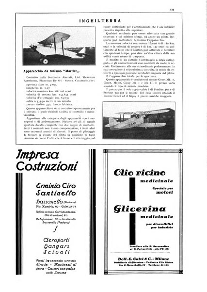 L'aeronautica rivista mensile internazionale illustrata