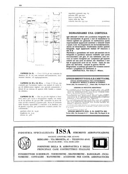 L'aeronautica rivista mensile internazionale illustrata