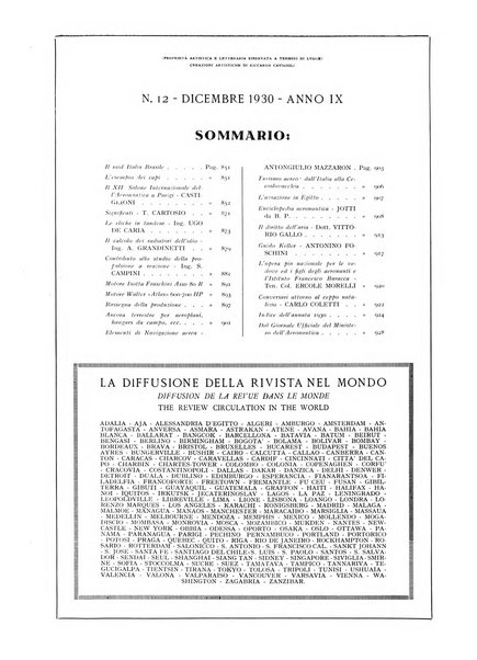 L'aeronautica rivista mensile internazionale illustrata