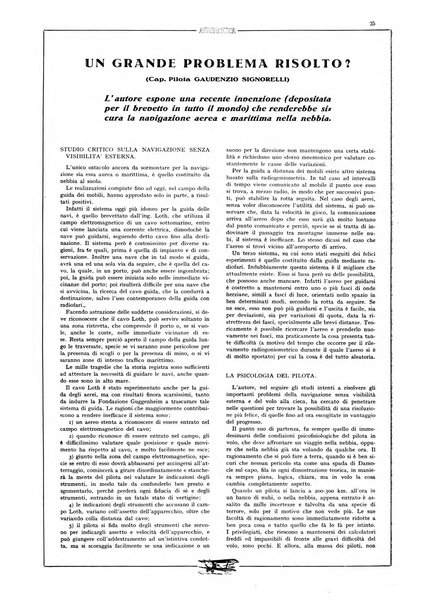 L'aeronautica rivista mensile internazionale illustrata