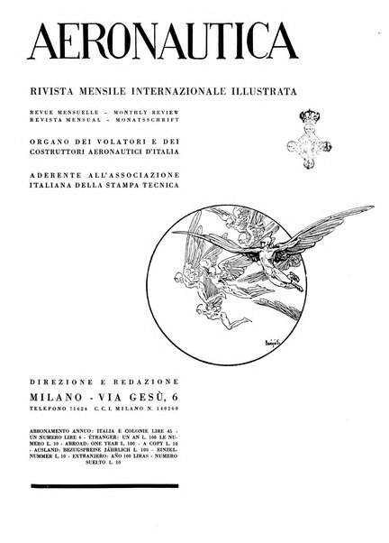 L'aeronautica rivista mensile internazionale illustrata