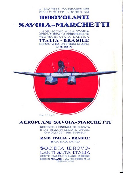 L'aeronautica rivista mensile internazionale illustrata