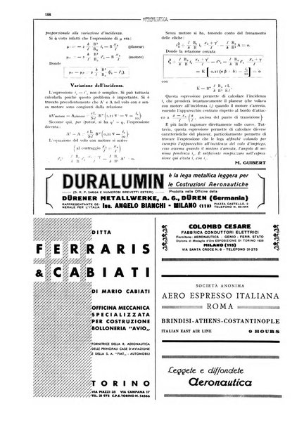 L'aeronautica rivista mensile internazionale illustrata