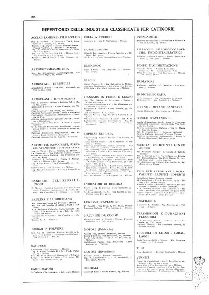 L'aeronautica rivista mensile internazionale illustrata