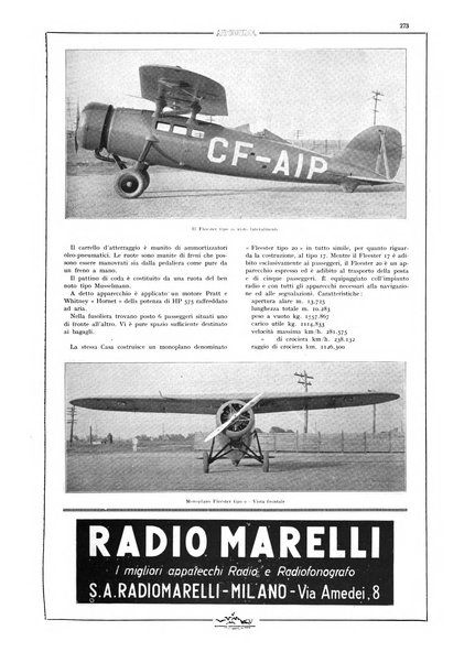 L'aeronautica rivista mensile internazionale illustrata