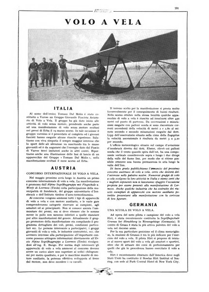 L'aeronautica rivista mensile internazionale illustrata