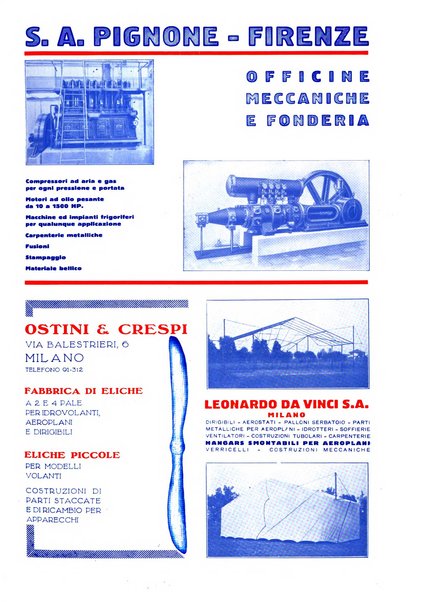 L'aeronautica rivista mensile internazionale illustrata