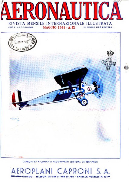 L'aeronautica rivista mensile internazionale illustrata