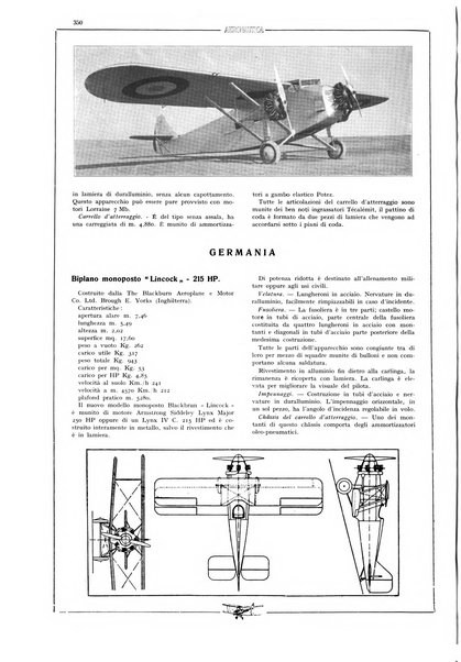 L'aeronautica rivista mensile internazionale illustrata