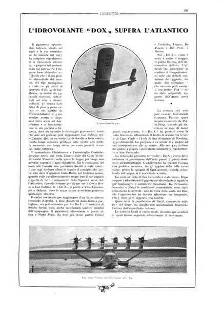 L'aeronautica rivista mensile internazionale illustrata