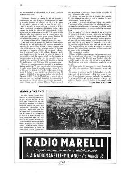 L'aeronautica rivista mensile internazionale illustrata