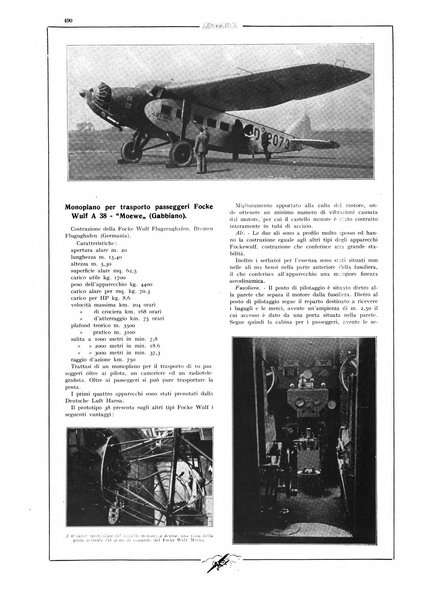 L'aeronautica rivista mensile internazionale illustrata