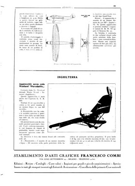 L'aeronautica rivista mensile internazionale illustrata