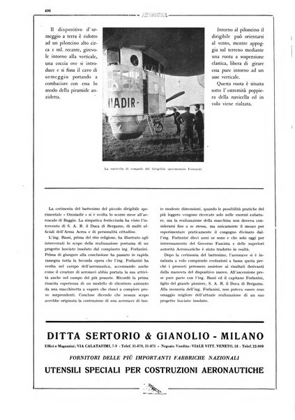 L'aeronautica rivista mensile internazionale illustrata