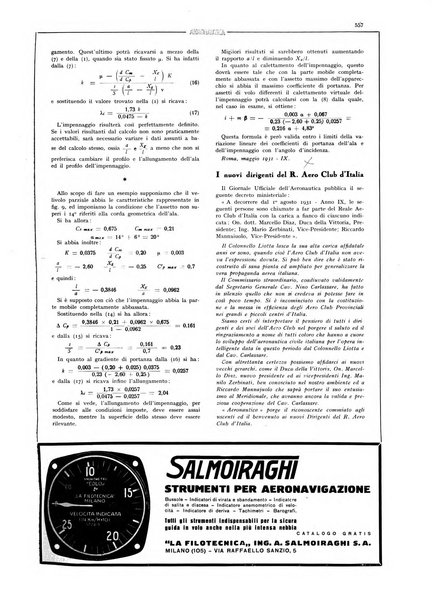 L'aeronautica rivista mensile internazionale illustrata