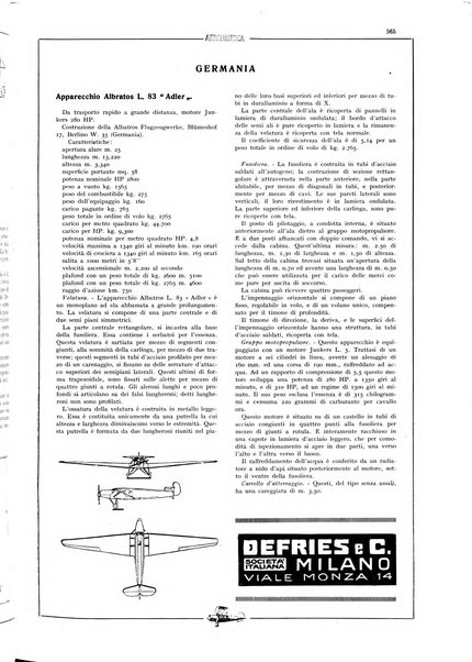 L'aeronautica rivista mensile internazionale illustrata