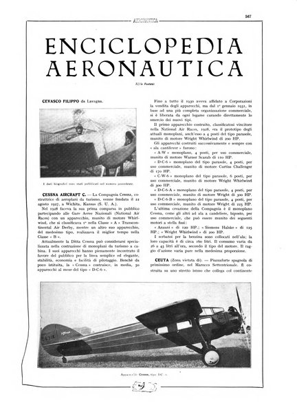 L'aeronautica rivista mensile internazionale illustrata