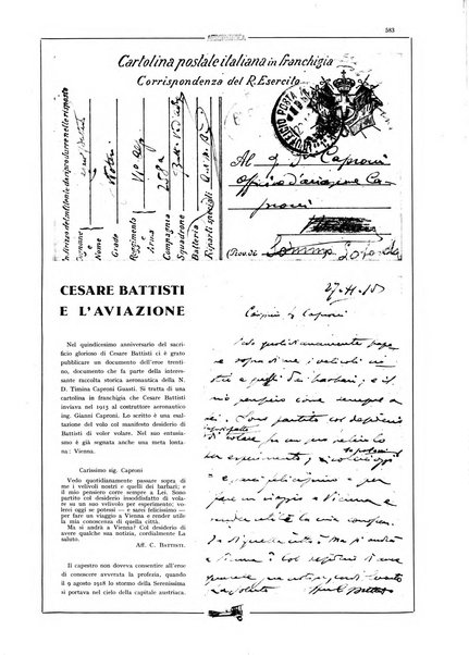 L'aeronautica rivista mensile internazionale illustrata