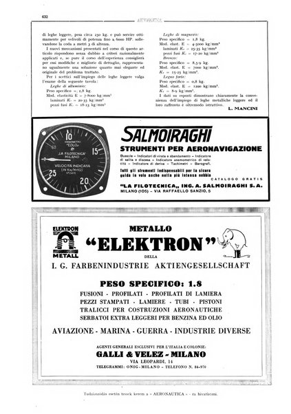 L'aeronautica rivista mensile internazionale illustrata