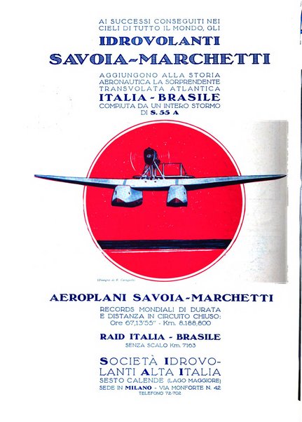 L'aeronautica rivista mensile internazionale illustrata