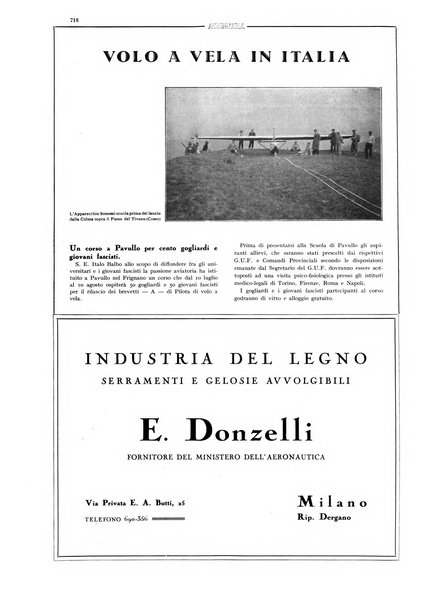 L'aeronautica rivista mensile internazionale illustrata