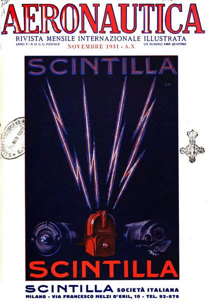 L'aeronautica rivista mensile internazionale illustrata