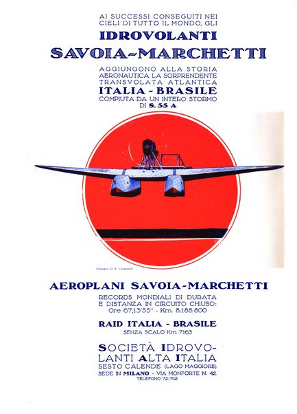 L'aeronautica rivista mensile internazionale illustrata