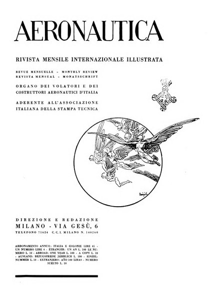 L'aeronautica rivista mensile internazionale illustrata