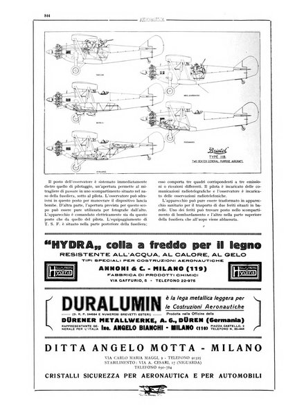 L'aeronautica rivista mensile internazionale illustrata