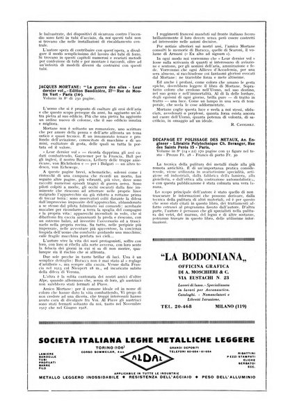 L'aeronautica rivista mensile internazionale illustrata