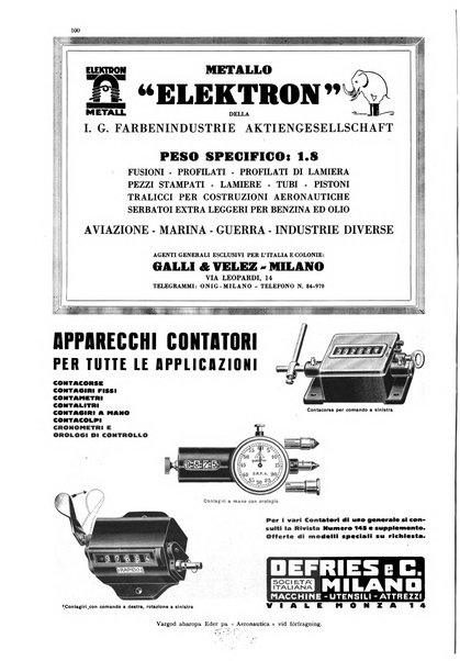 L'aeronautica rivista mensile internazionale illustrata