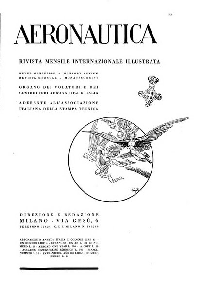 L'aeronautica rivista mensile internazionale illustrata