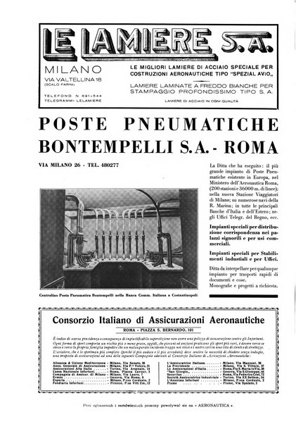 L'aeronautica rivista mensile internazionale illustrata