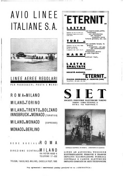 L'aeronautica rivista mensile internazionale illustrata