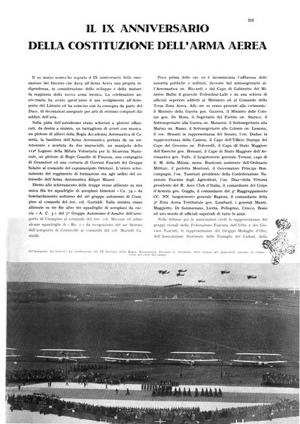 L'aeronautica rivista mensile internazionale illustrata