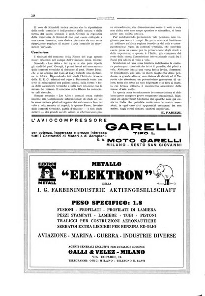 L'aeronautica rivista mensile internazionale illustrata