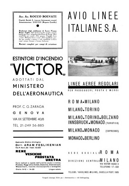 L'aeronautica rivista mensile internazionale illustrata