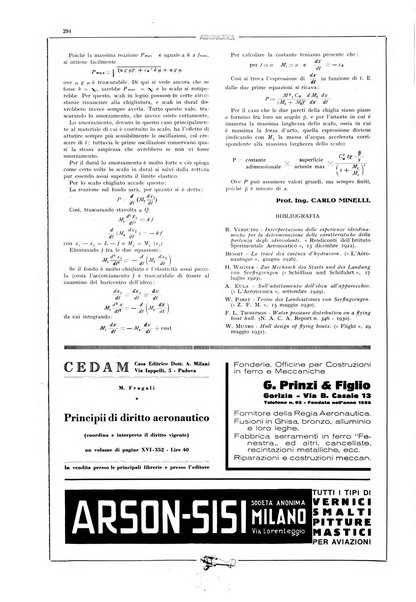 L'aeronautica rivista mensile internazionale illustrata