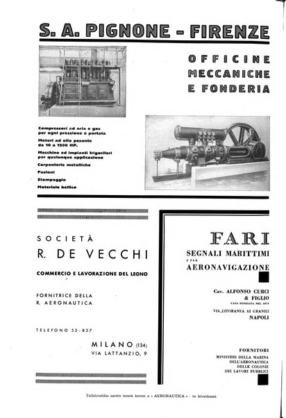 L'aeronautica rivista mensile internazionale illustrata