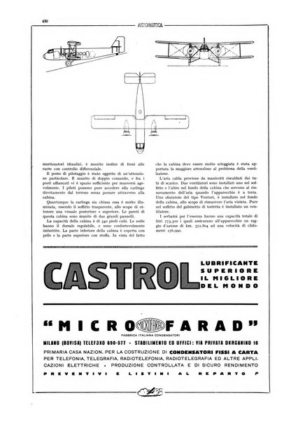 L'aeronautica rivista mensile internazionale illustrata