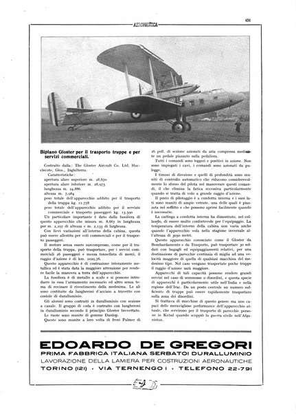 L'aeronautica rivista mensile internazionale illustrata