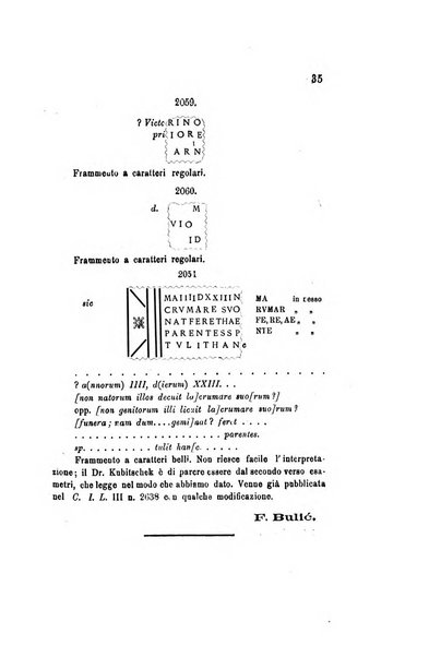 Bulletino di archeologia e storia dalmata