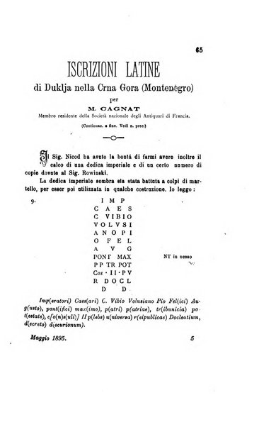 Bulletino di archeologia e storia dalmata