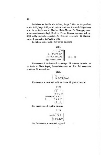 Bulletino di archeologia e storia dalmata