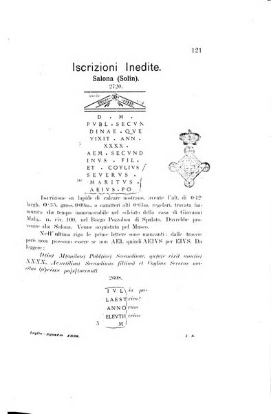 Bulletino di archeologia e storia dalmata