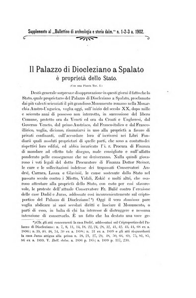 Bulletino di archeologia e storia dalmata